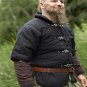 New Viking Jacket Medieval Theater Gambeson Black Color Half Sleeves For Armor