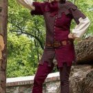 Medieval Viking Red/Grey Color Tunic For Armor Reenactment Costume Without Hood