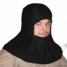Renaissance Medieval Cotton Padded Armor Collar and Coif Arming Cap Black new Renaissance Medieval Cotton Padded Armor Collar and Coif Arming Cap Black new