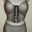 Medieval Viking Women sexy Body chain mail swim wear Bra Skirt Harness Lingerie Medieval Viking Women sexy Body chain mail swim wear Bra Skirt Harness Lingerie