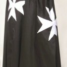 MEDIEVAL WARRIOR LARP Cosplay Costume Black Hospitaller KNIGHT Tunic/Cape Cloak MEDIEVAL WARRIOR LARP Cosplay Costume Black Hospitaller KNIGHT Tunic/Cape Cloak