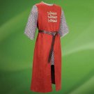 MEDIEVAL RED KNIGHT Tunic Best Coat Movie Role Surcoat Crusader Sleeveless