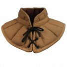 Medieval Renaissance Armor Padded Arming Cap Collar Head Neck Cotton Camel