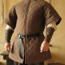 Medieval Viking Renaissance Costume Jacket Brown Color Gambeson Half Sleeves Medieval Viking Renaissance Costume Jacket Brown Color Gambeson Half Sleeves