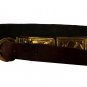 Roman Handmade Brown Leather Apron Belt Brass Fittings Wearable Larp Belt