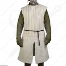 Medieval Gambeson Tabard Costumes Theater Reenactment Coat White Color Armour