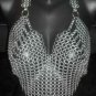 now Dashing Viking Girl Design Antique sexy chainmail swim wear Bra Harness Ling