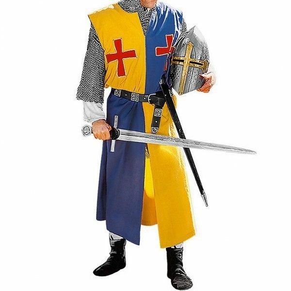 MEDIEVAL TEMPLAR KNIGHT Tunic Surcoat Crusader Sleeveless Renaissance SCA LARP