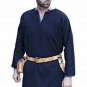 New Medieval Reenactment Celtic Viking Tunic Blue Full Sleeves renaissance Best