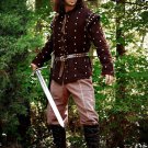 New Medieval padded Designer Gambeson Brown coat Aketon Jacket Armor