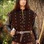 New Medieval padded Designer Gambeson Brown coat Aketon Jacket Armor