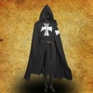 Medieval White Templar Crusader Tunic Surcoat & Cloak Reenactment SCA Larp