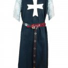 MEDIEVAL Clothing Costumes TEMPLAR Tunic Blue Surcoat Crusader Sleeveless MEDIEVAL Clothing Costumes TEMPLAR Tunic Blue Surcoat Crusader Sleeveless