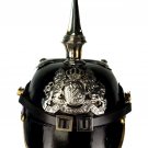 New CHRISTMAS GIFT Leather Zerman Shako Black Color HELMET Item Classic Super