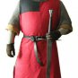 New MEDIEVAL FANTASY VIKING NORSEMAN ELVEN LOTR Men SHIRT TUNIC Black&RED LARP