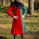 Medieval Viking Red/Green Color Tunic For Armor Reenactment Without Hood LARP