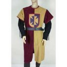 New Red&Camel Clothing Color Tunic For Men Medieval Viking Renaissance Theater