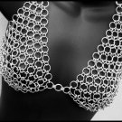 Medieval Viking Aluminium Halter Chain Mail Bra For Women Bikini Swim Wear