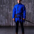 Blue Thick padded Gambeson Halloween Medieval Jacket Armor COSTUMES Mast Good Blue Thick padded Gambeson Halloween Medieval Jacket Armor COSTUMES Mast Good