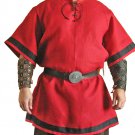 Medieval Celtic Viking Tunic Red Short Sleeves Colors renaissance Surcoat Medieval Celtic Viking Tunic Red Short Sleeves Colors renaissance Surcoat
