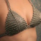 chain mail metal halter bra bikini medieval punk goth lingerie New Look