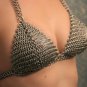 chain mail metal halter bra bikini medieval punk goth lingerie New Look