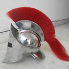 New Medieval Roman Viking King Arthur Helmet With Red Plume For Armour Armor New Medieval Roman Viking King Arthur Helmet With Red Plume For Armour Armor