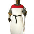 Medieval Celtic Viking Tunic White&Red Sleeveless Colors renaissance shirt