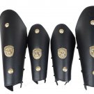 Vintage Theater Reenactment Medieval Leather Halloween Gift Leg Guard Arm guard Vintage Theater Reenactment Medieval Leather Halloween Gift Leg Guard Arm guard