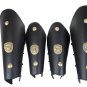 Vintage Theater Reenactment Medieval Leather Halloween Gift Leg Guard Arm guard