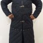 Medieval thick padded Black Color Gambeson coat Aketon Jacket Armor