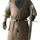 Medieval Viking Brown/Black Color Renaissance Tunic Costume For Armor Theater