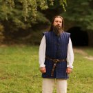 Medieval Gambeson Blue padded Jacket COSTUMES DRESS Vest Best Clothing Dress