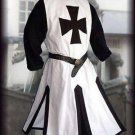 MEDIEVAL BLACK TEMPLAR KNIGHT Tunic Surcoat Crusader Sleeveless Renaissance SCA MEDIEVAL BLACK TEMPLAR KNIGHT Tunic Surcoat Crusader Sleeveless Renaissance SCA