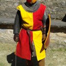 Medieval Viking Renaissance Red/Yellow Color Tunic Costume For Armor Theater