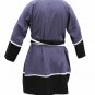 Halloween sale medieval Tunic Blue&Black Movie Drama Dress Costumes Clothing