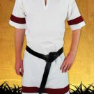 Medieval Battle Ready BRAIDED TUNIC WHITE LARP SCA Cosplay Re enactment Medieval Battle Ready BRAIDED TUNIC WHITE LARP SCA Cosplay Re enactment