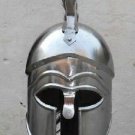 Medieval Corinthian Viking Helmet Roman Knight Crusader Antique With Black Plume