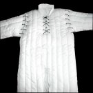 Medieval Celtic Viking Padded Armour White Color Gambeson With Full Sleeves Medieval Celtic Viking Padded Armour White Color Gambeson With Full Sleeves