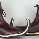Medieval Long Leather Shoes Armour Brown Good Vintage Costume Roman Handmade Medieval Long Leather Shoes Armour Brown Good Vintage Costume Roman Handmade