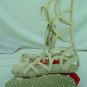 Medieval Roman Sandals Long Made With Genuine Leather White