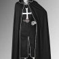 MEDIEVAL TEMPLAR KNIGHT Tunic & Cloak CapSurcoat Crusader Sleeveless Renaissance