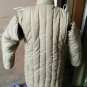 New Medieval Viking Reenactment Theater White Color Gambeson Full Sleeves