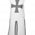 A 1 Brand New medieval Tunic White&Gray Accessories Theater  Super Style  Movie