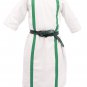 Halloween sale Good medieval Tunic White&Green Accessories Movie Theater Style