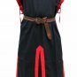 Halloween sale Good medieval Tunic Black&Red Accessories Movie Theater Style New