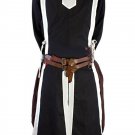 MEDIEVAL Black Tunic Surcoat Crusader Costumes Theater without Sleeveless MEDIEVAL Black Tunic Surcoat Crusader Costumes Theater without Sleeveless