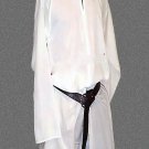 Medieval Renaissance White Tunic Knight Full Sleeveless Surcoat SCA