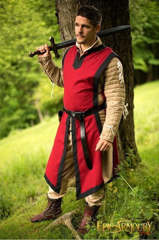 Medieval Classic tunic Red Movie Theater Padded super Clothing armor making vest