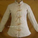 Halloween Sale Medieval Full Sleeves Gambeson in White Colour SCA LARP Style New